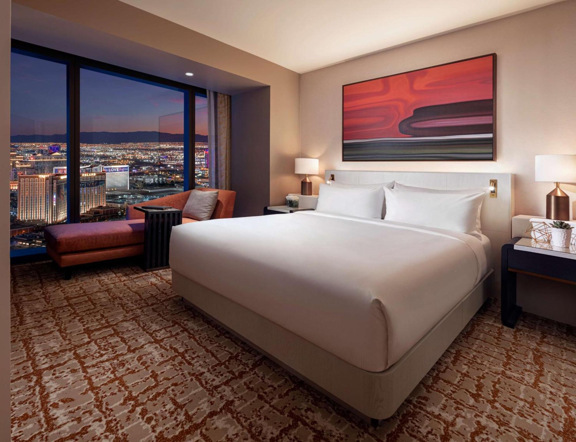 Crockfords West One-Bedroom King Suite Strip View No Resort Fee